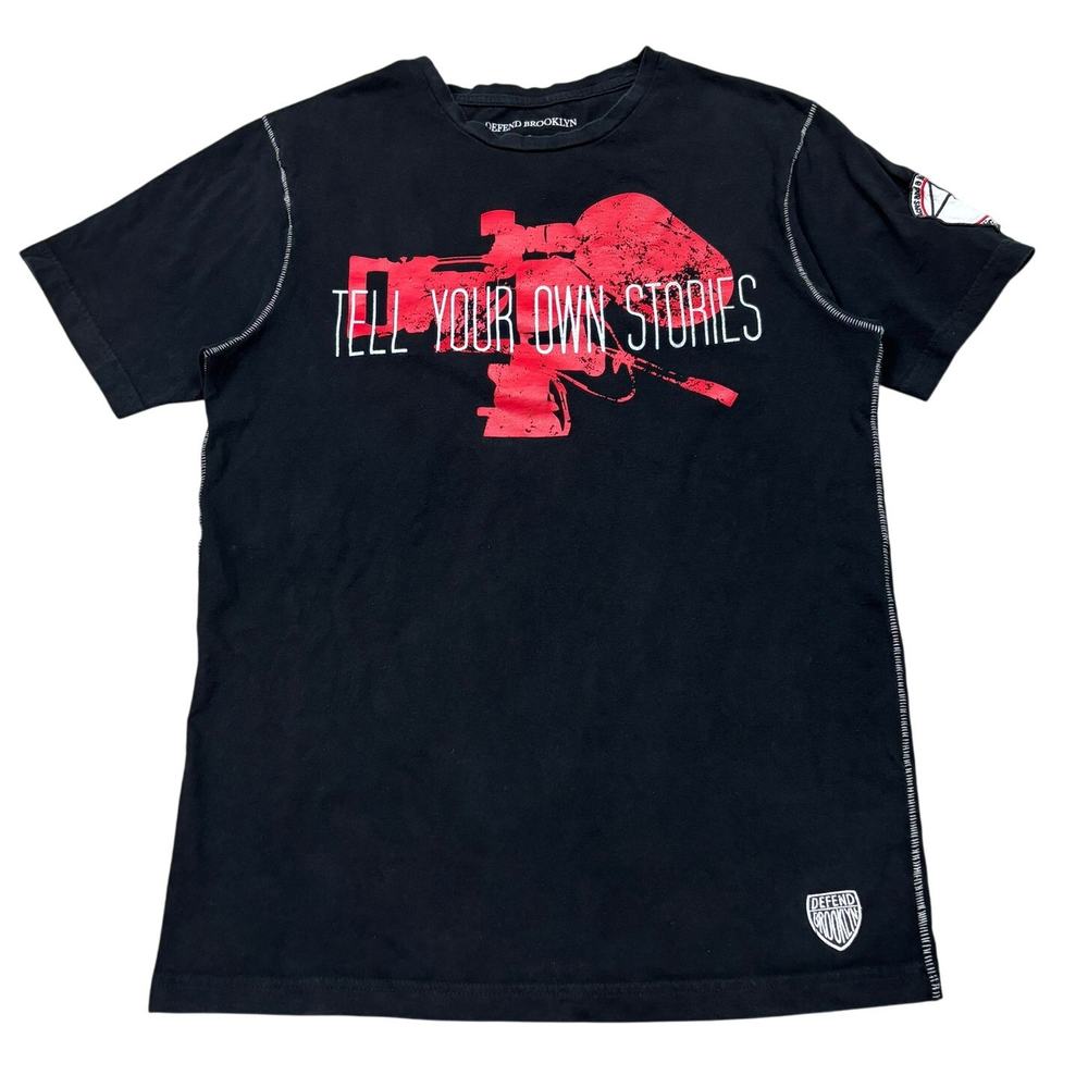 Defend Brooklyn 40 Acres and a Mule Tell Your Own Stories Shirt Men's Large